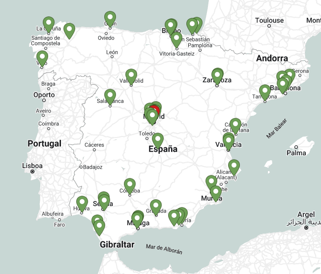 mapa instaladores